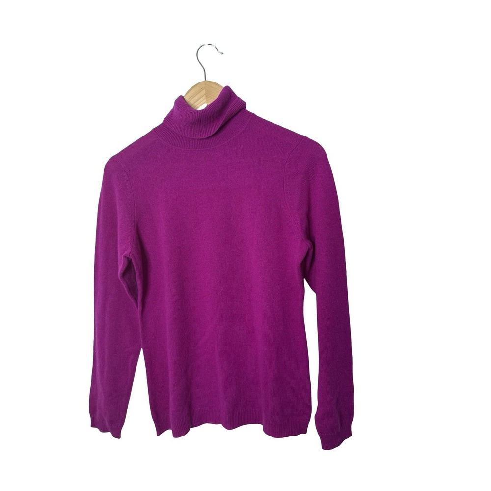 Charter Club 100%Cashmere Luxury Turtleneck Sweater Fuschia M NWT